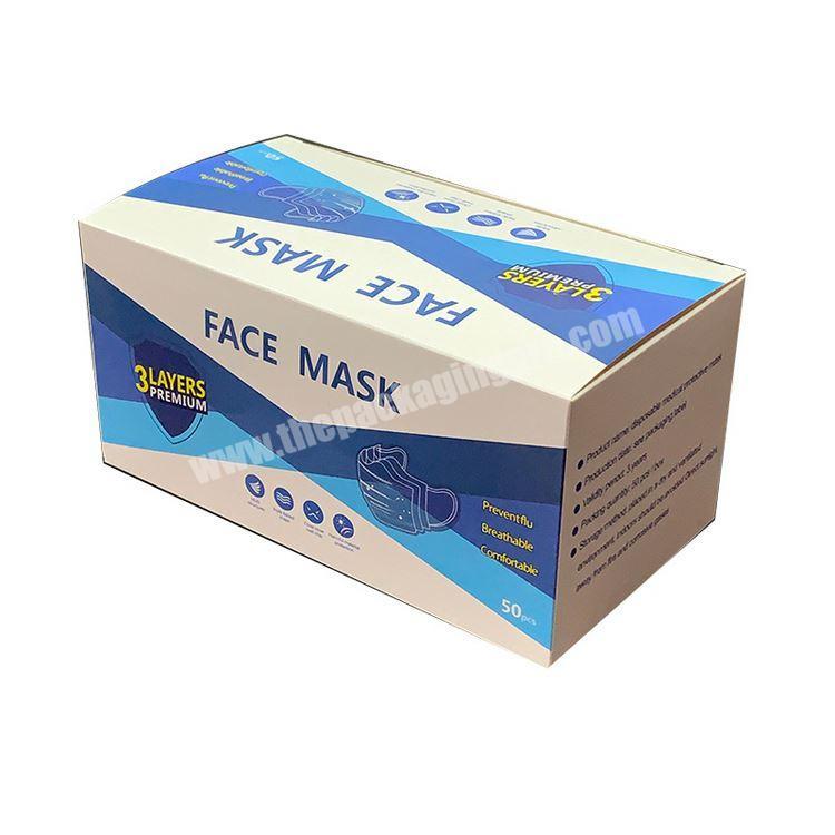 Fast Shipment In Stock Low Price White Disposable  Face Mask Box