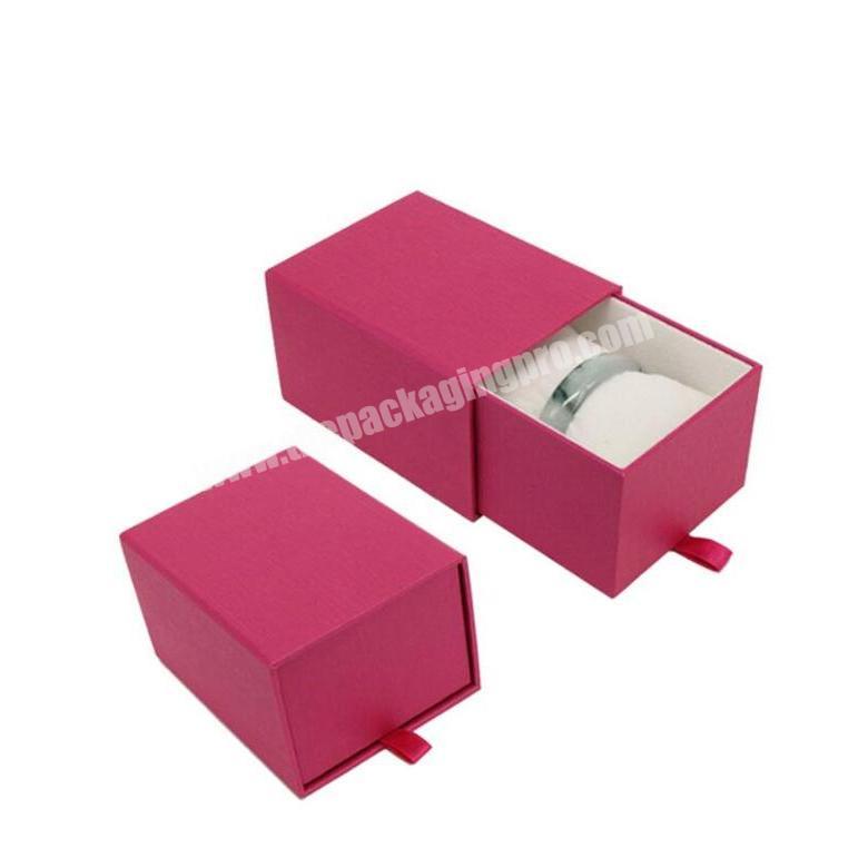 luxury import velvet cover custom cardboard jewelry box packaging