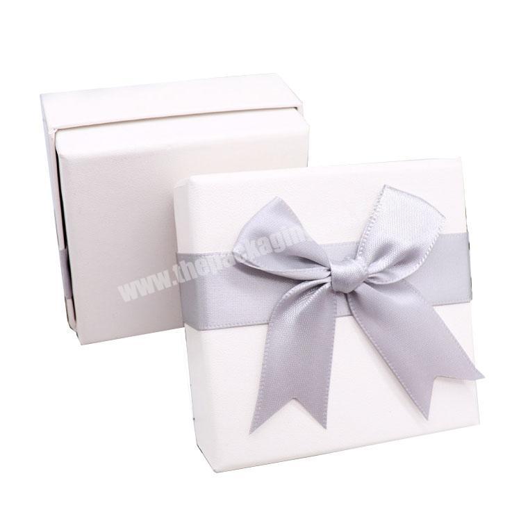 Watch Ribbon Gift Box, Custom Jewelry Cardboard Gift Box With Logo Ribbon