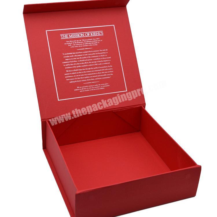 Magnetic Gift Boxes Wholesale Packing Printing Cmyk Red Cardboard Box Custom Logo