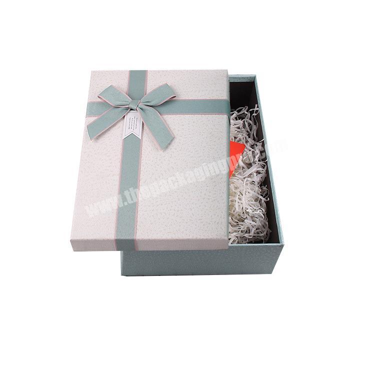 The exquisite ribbon bow gift box can be customized and reused in batches