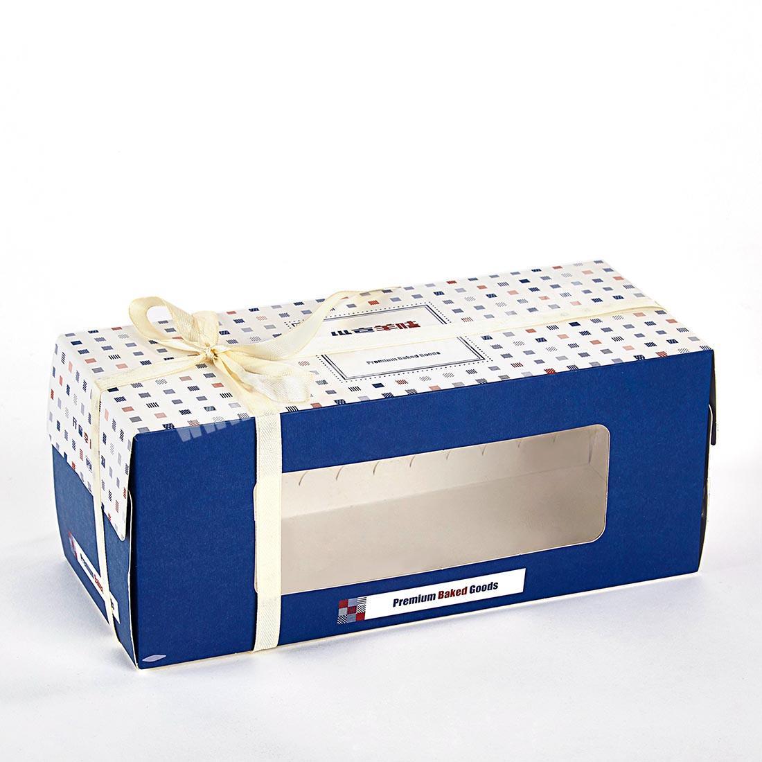Custom logo folding paper cake packaging box for birthday