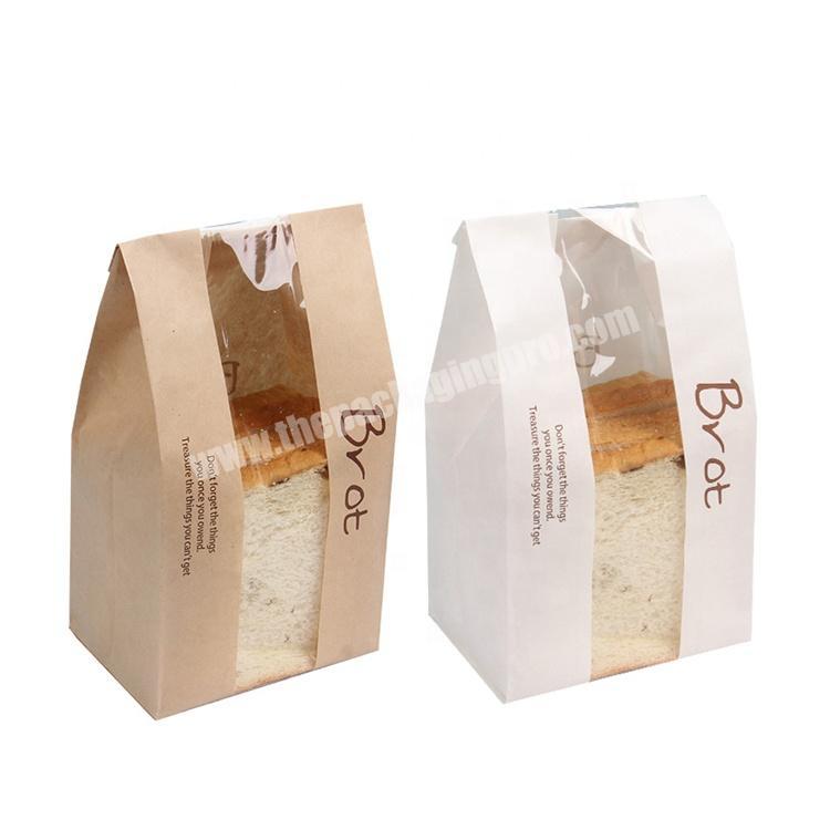 Window food craft paper bag for bread