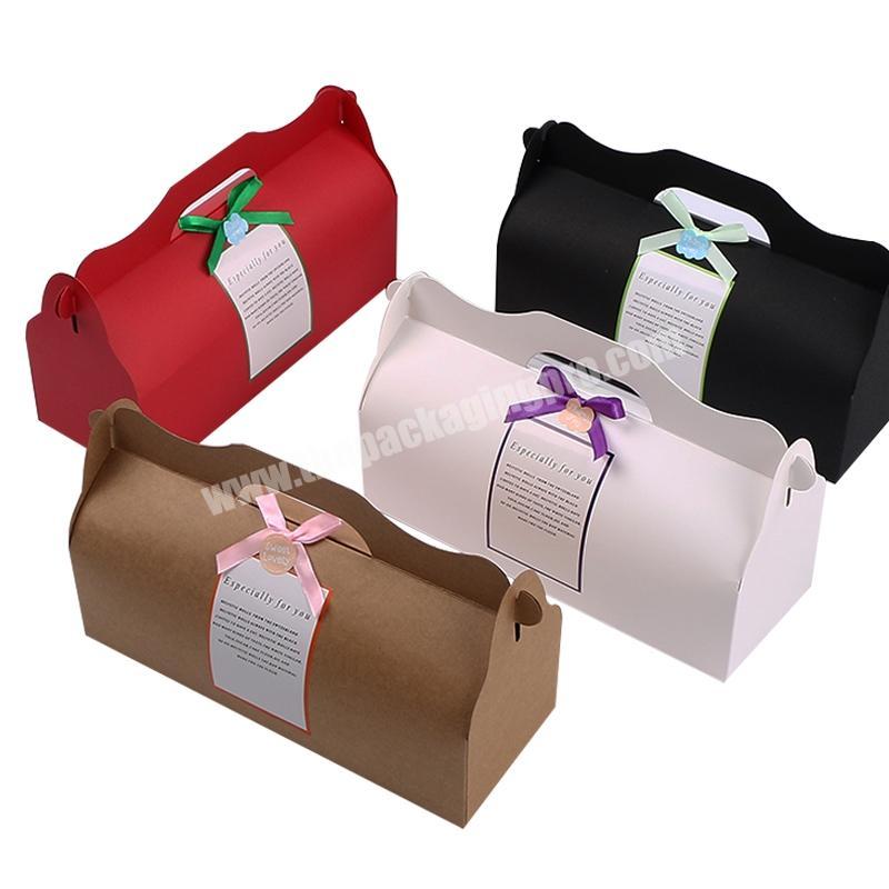 eco-friendly manufacture wholesale custom colorful cake packaging paper box  with custom logo / printing
