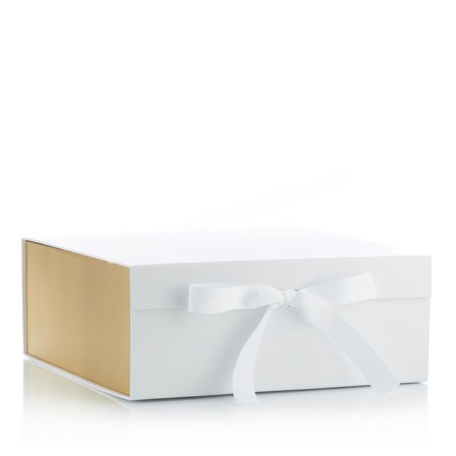 high quality white handmade paper box dress packing gift boxes