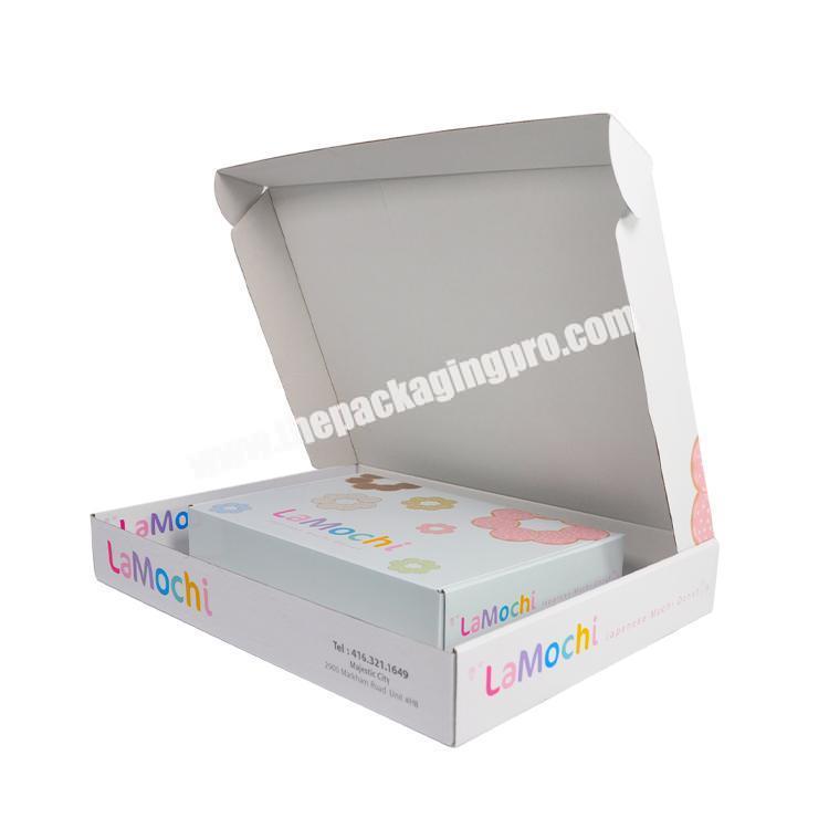Customised Logo Corrugated Apparel Clothing Packaging Cardboard Mailer Box Holographic Shipping Boxes