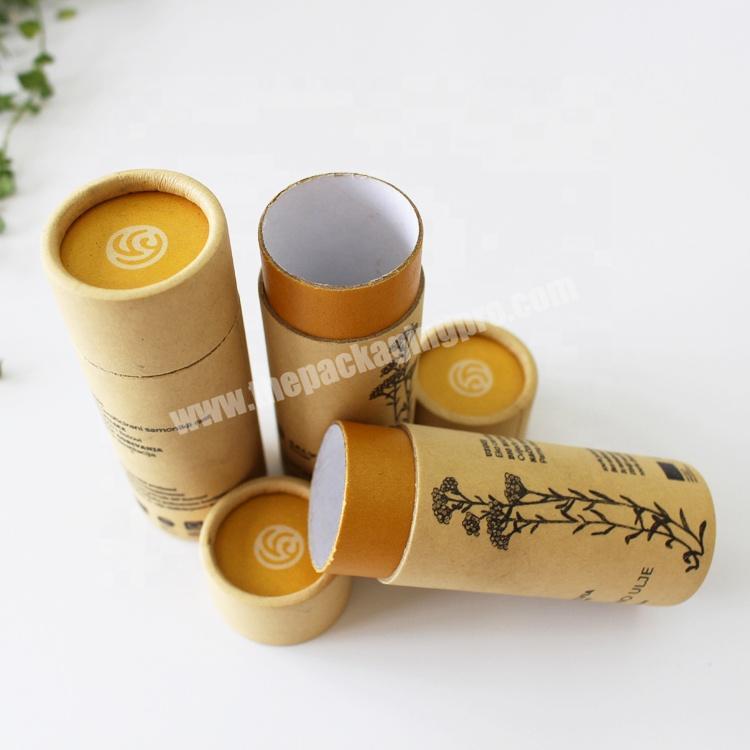 Round kraft paper tube packaging for tea biodegradable cardboard paper tube