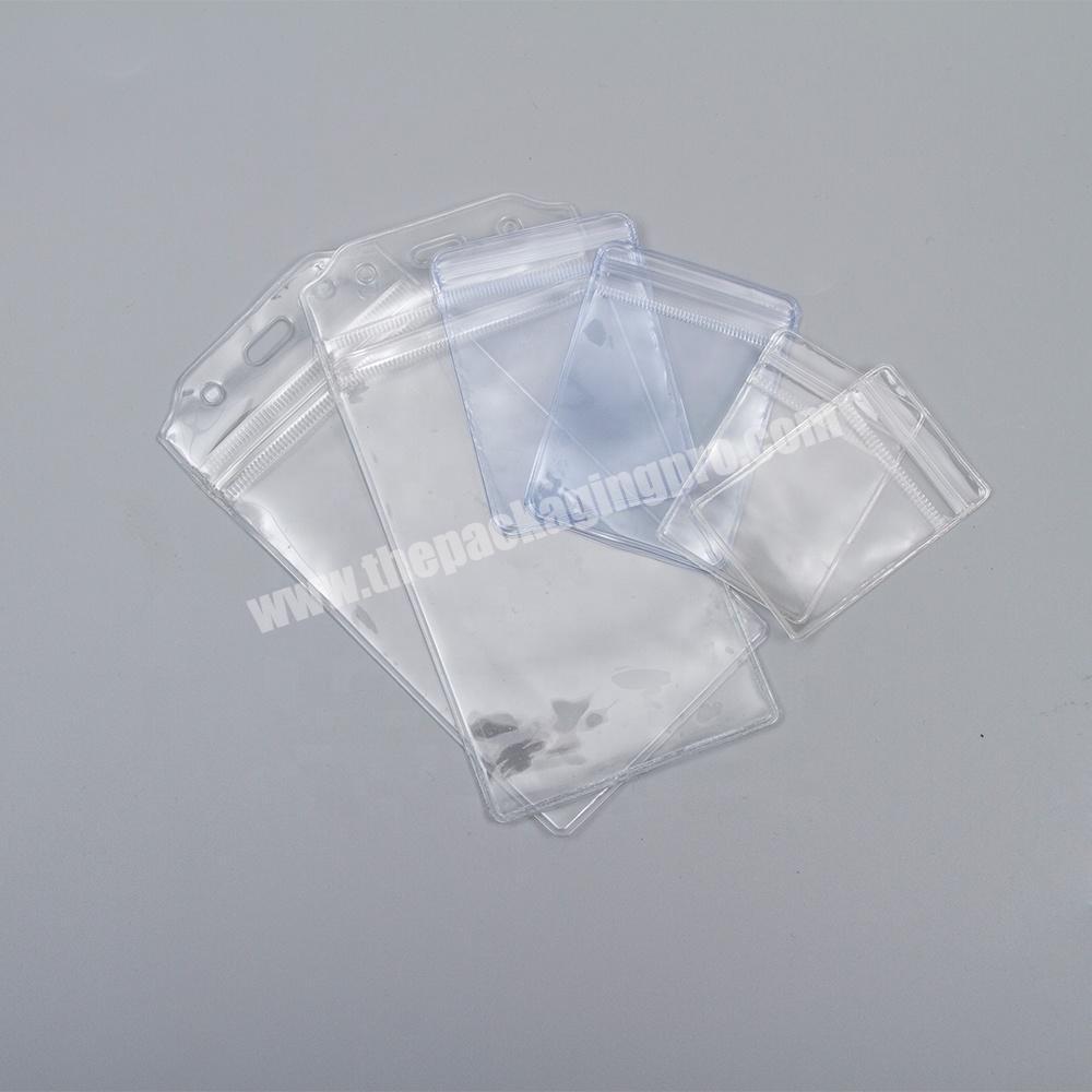 custom sizes heat seal transparent clear pvc card sleeves