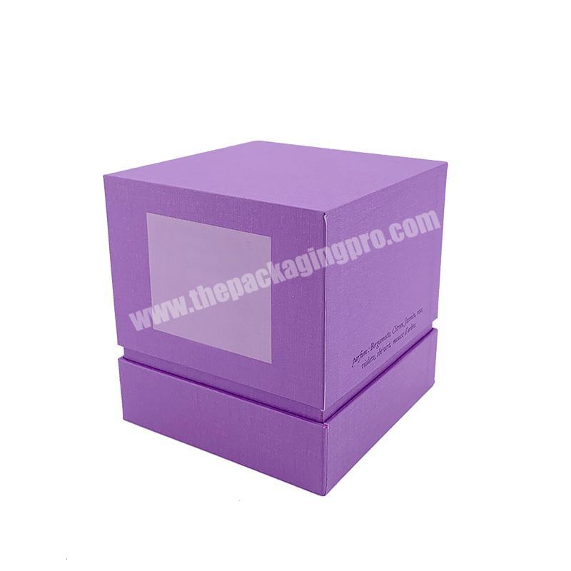 Hot sale Custom Recycle Elegant Candle Jar Folding Box For Candles Luxury Candle Box Amazon Packaging Design