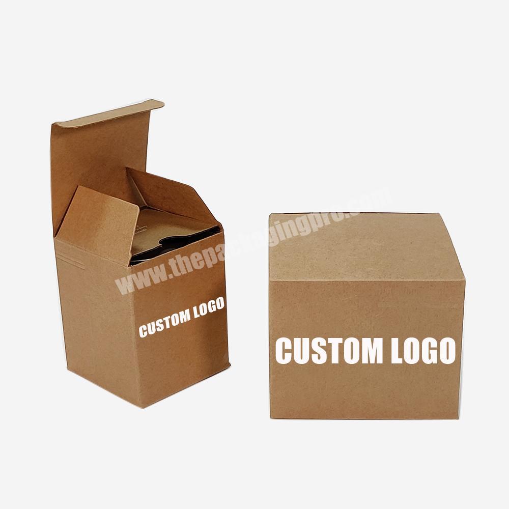 Rigid Card Fancy Kraft Paper Packaging Boxes Custom Logo Rigid Foldable Package Candle Gift Box