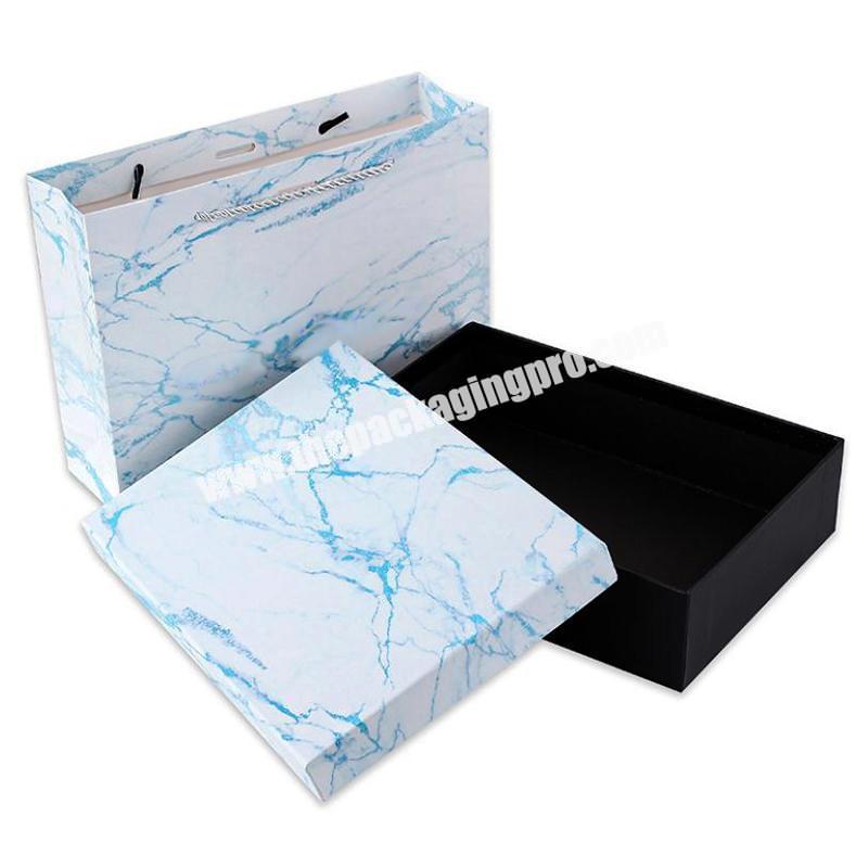 Rigid Women'S Clothing Treasure Textured Clamshell Mini Suitcase Custom Flip Closure Paper Box Packaging Box With Ribbon