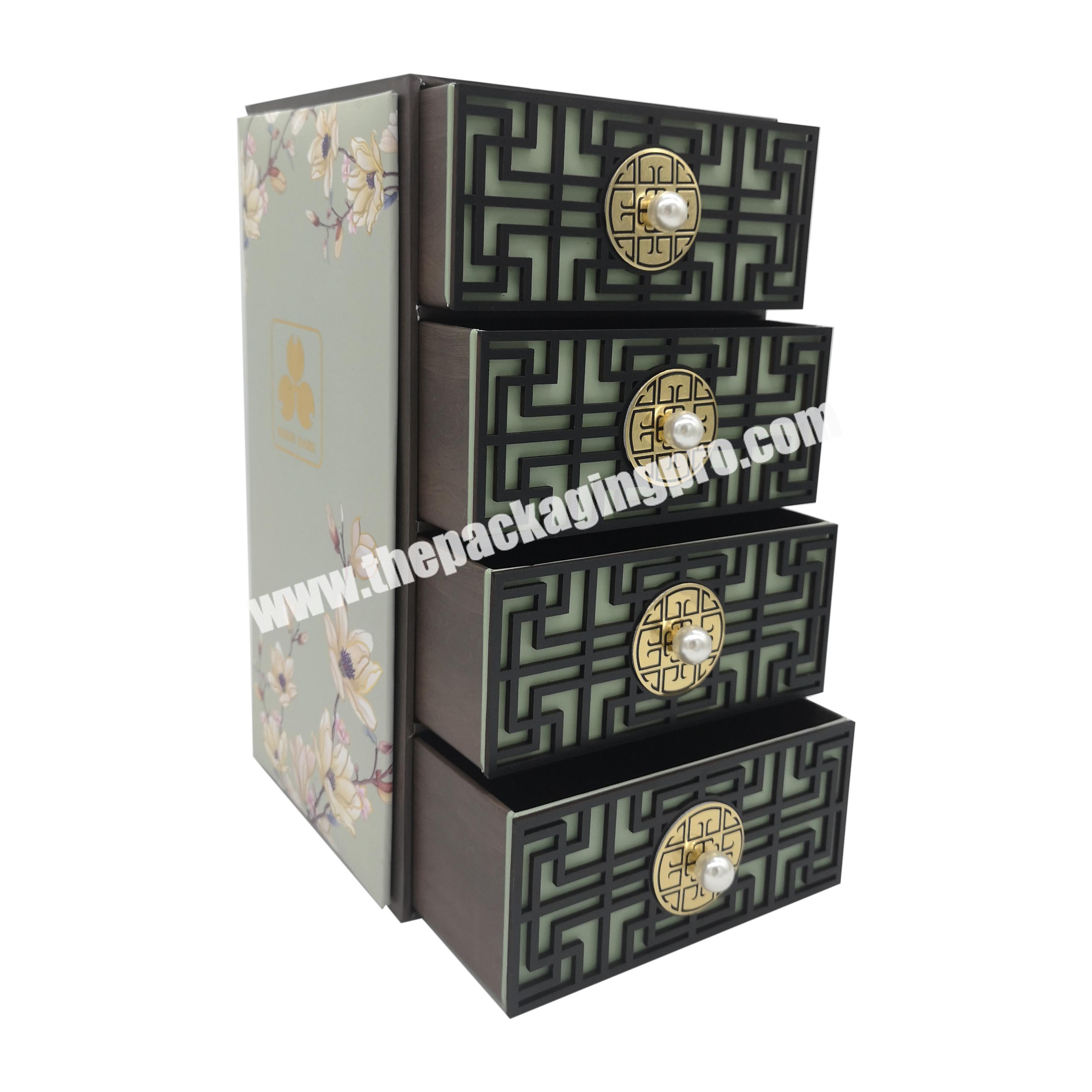 Customized Hard Case Delicate A Variety Of Packaging Multi Layer Drawer Rigid Gift Boxes