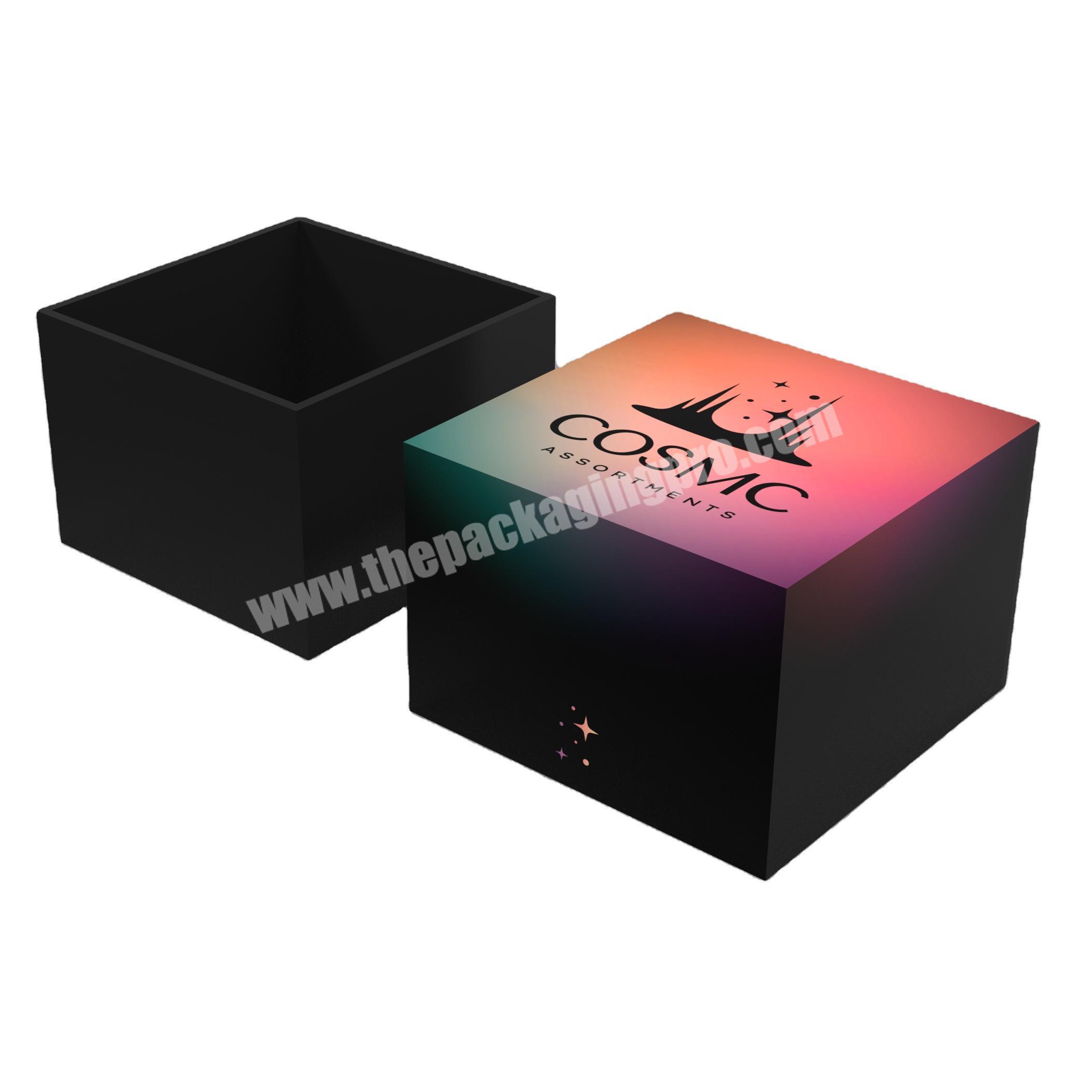 Customized Top And Bottom Packaging Boxes Logo Rigid Cardboard Paper Jewelry Gift Box