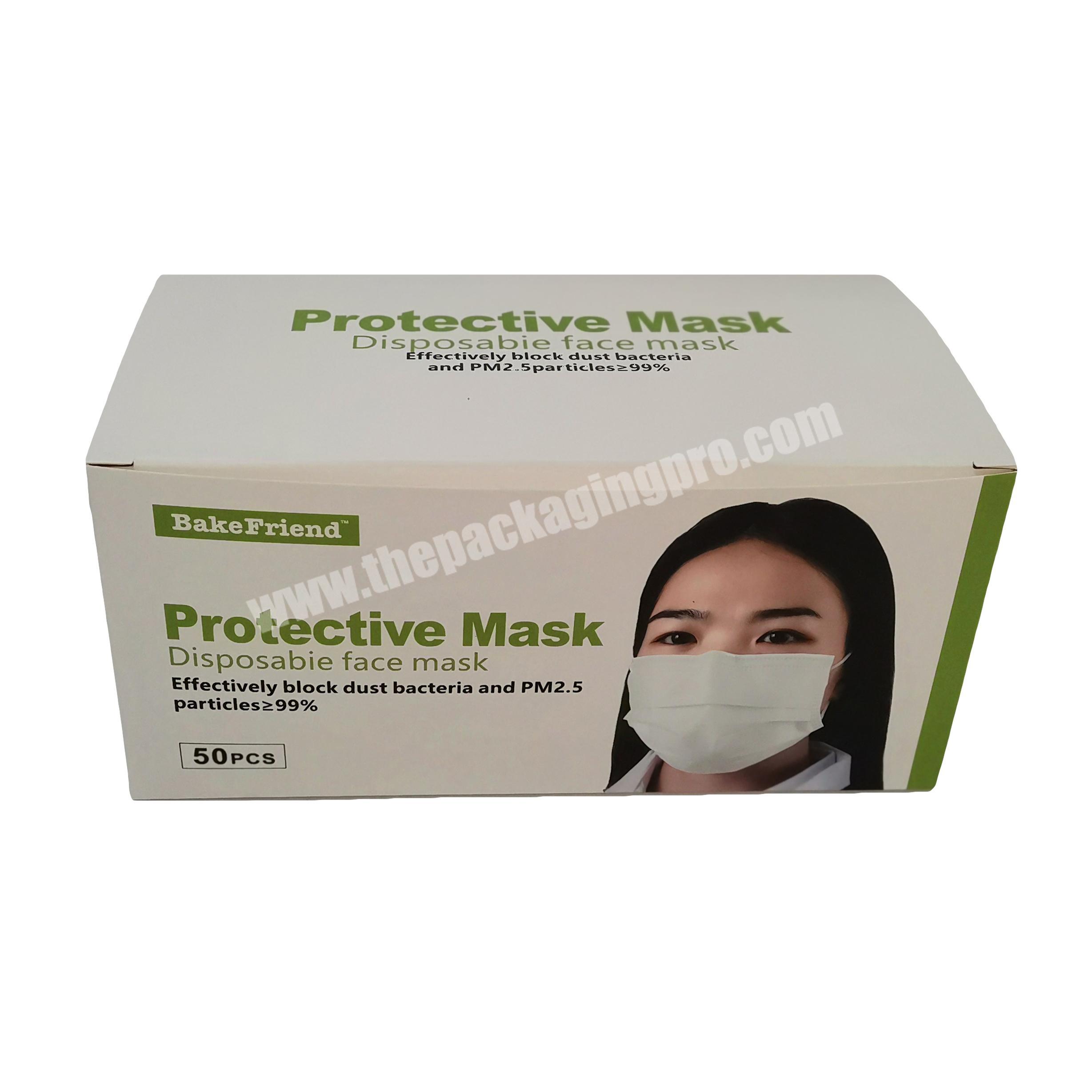 Hot sale Paper  Mask Box Disposable mask box face mask box