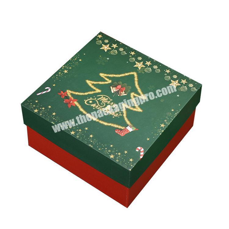 Customized Design Folding Christmas Eve Packaging Boxes For Christmas Gift