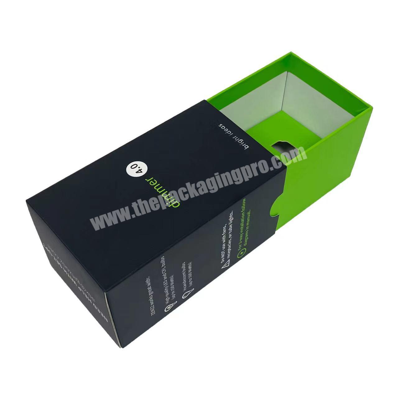 Custom Printing Hard Rigid Cardboard Luxury shipping Case Sliding Box Drawer Style Box Packaging