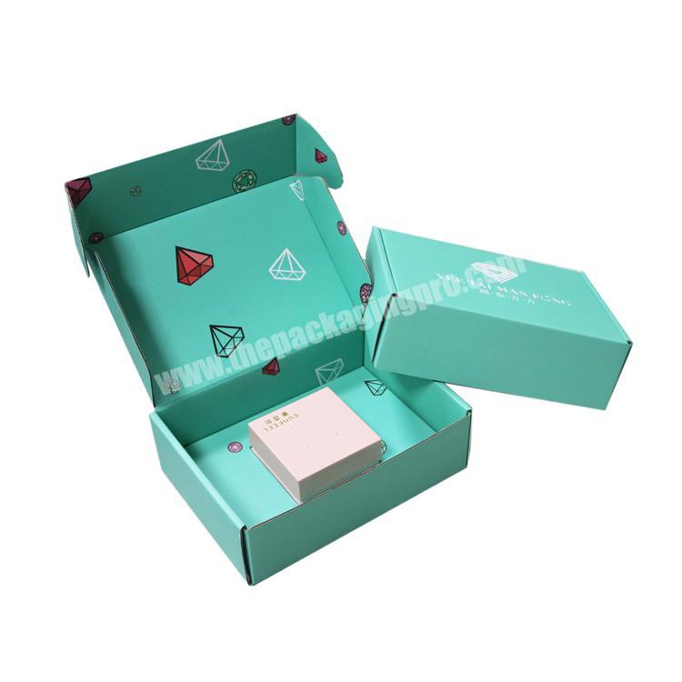 Custom baby skin care product compartment corrugated mailer box shipping boxes for hair products
