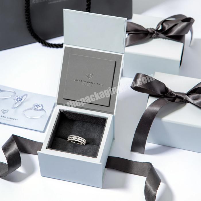 Custom logo paper package box jewelry organizer cajas para joyas bracelet ring necklace pendant box luxury jewelry packaging box