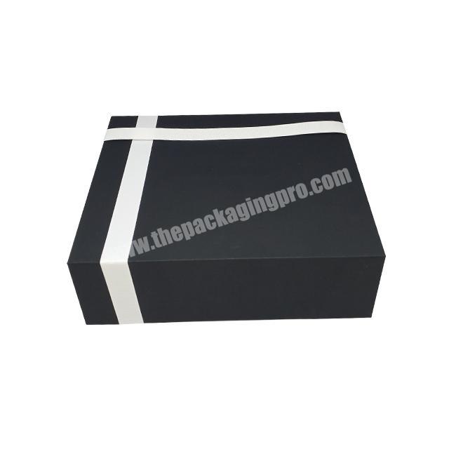 Custom paper foldable luxury brand packaging magnetic gift box with logo