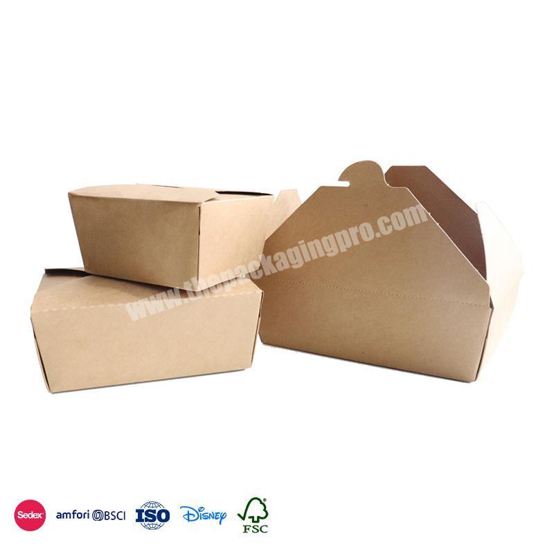 Factory Wholesale Price Degradable food material double-sided clamshell food boxes takeaway packaging