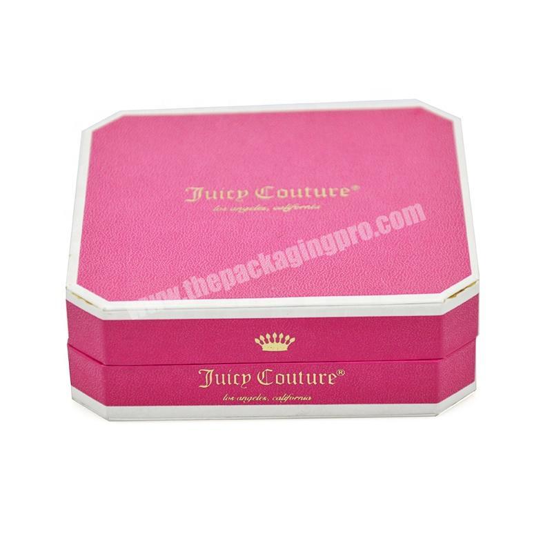 Manufacturer production printing paper box design custom rose red new jewelry paper box