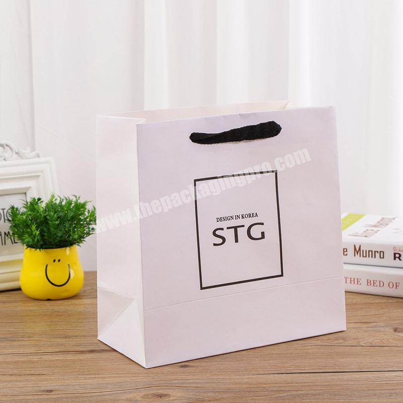 China Factory Professional customized paper bag paper packaging carrier bag matte laminate luxury paper bag for clothing