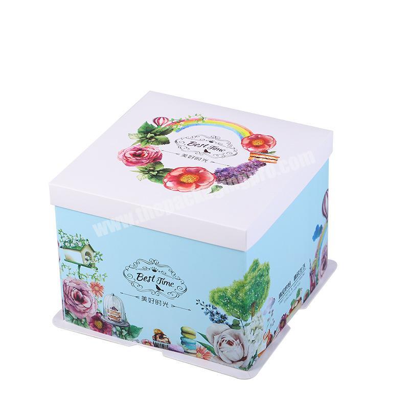 Comfortable new design cake packaging box, paper packaging box for packaging cakes
