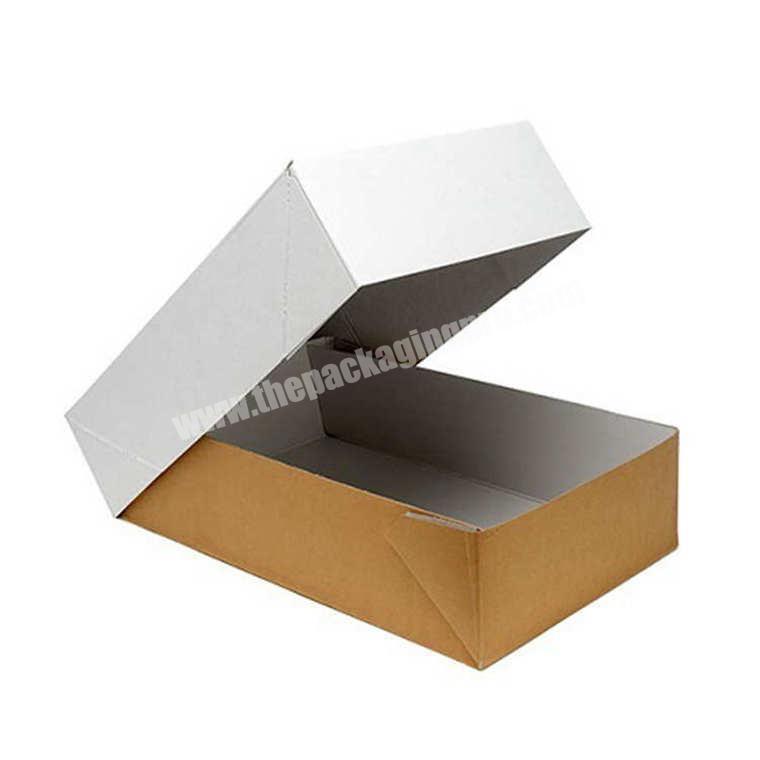Custom Brown Logo Gift Packaging Box With Lid And Base