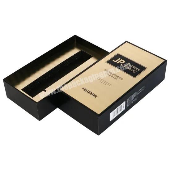 Custom Cardboard Gold Single Serum Essential Oil Perfume Bottle Gift Packaging Box