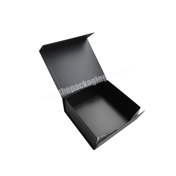 Custom folded hair extension box customised paper gift boxes clothing shipping magnetic folding box
