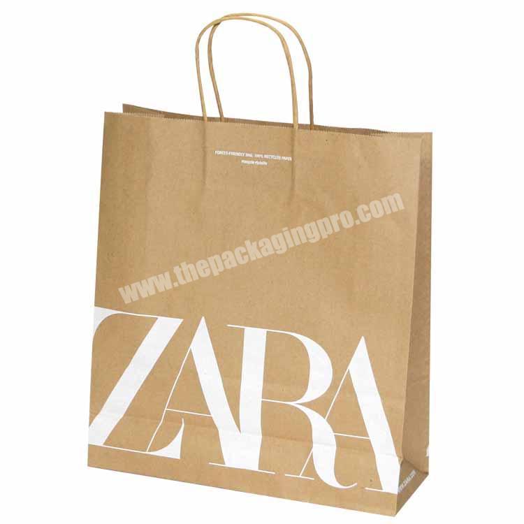 Custom LOGO Very cheap machine Brown kraft paper bags Printed Shopping Paper Bag With Handles