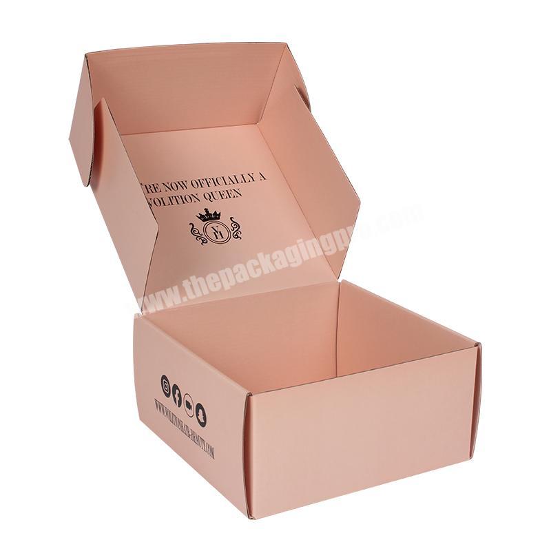 Custom Rectangular Corrugated Carton Marble Shipping Boxes Adult Onesie Box For Clothes Packaging
