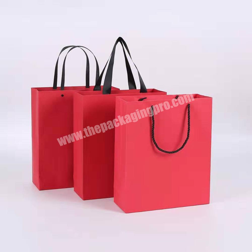 Customized wedding paper bags with design logo print paper bag