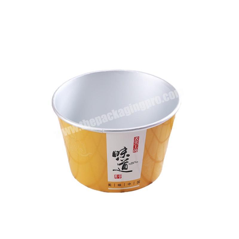 Fashionable takeout paper bowl with inner plate white paper bowl custom paper bowl for export