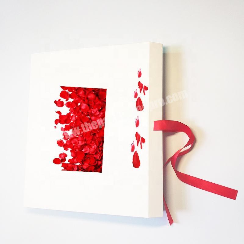 Gaodi Luxury customized matt white paper cardboard magnetic folding gift packaging box
