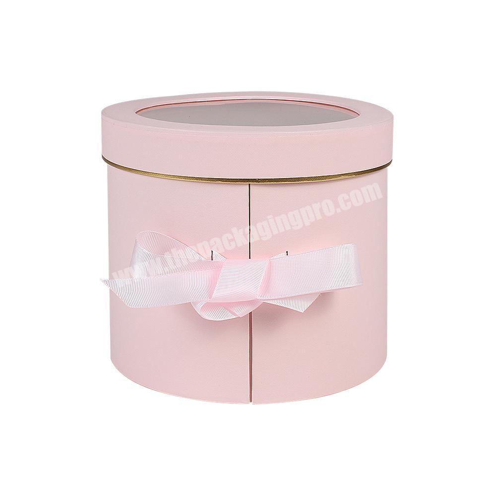 Hot Sale Wholesale Custom Paper Flower Box Packing for Pink Rose Gift Box