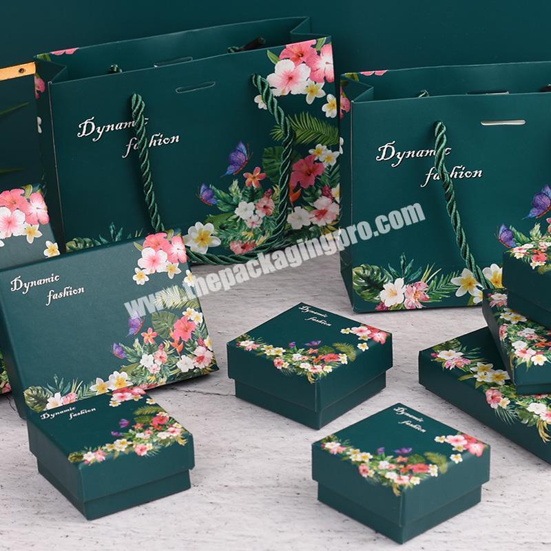 Jewelry Packaging Box Necklace Earrings Ring Earrings Bracelet Bracelet Box Printing Color Jewelry Box Customization