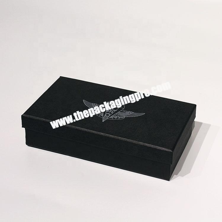 Luxury Black Book Shaped Rigid Cardboard Gift Box Hot Sale Wholesale Black Drawer Type Cardboard Magnetic Gift Paper Boxes