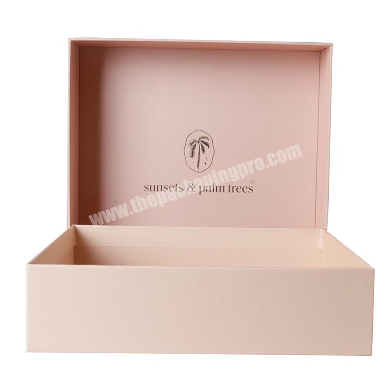Luxury matte colorful cardboard garment gift box packaging