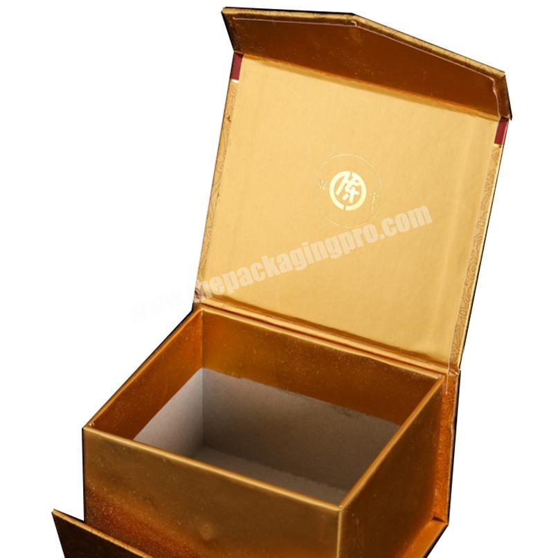 Manufacturers customized health food medicine box clamshell exquisite gift box customized bronzing cosmetics box wholesale