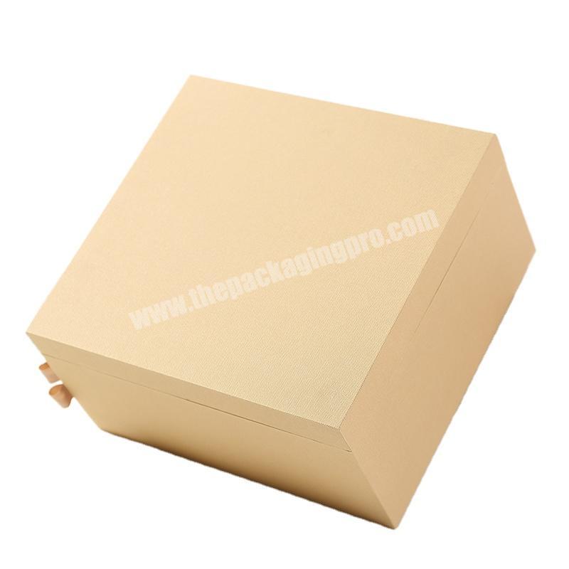 New Design Customs Creative  Box Two-Drawer Moon Cake  Special Paper Packing Gift Box Cake Box For Food Packaging