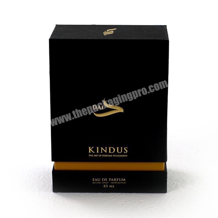 OEM China Black And Gold Perfume Packing Gift Box For Bottle Wrap With High Quality