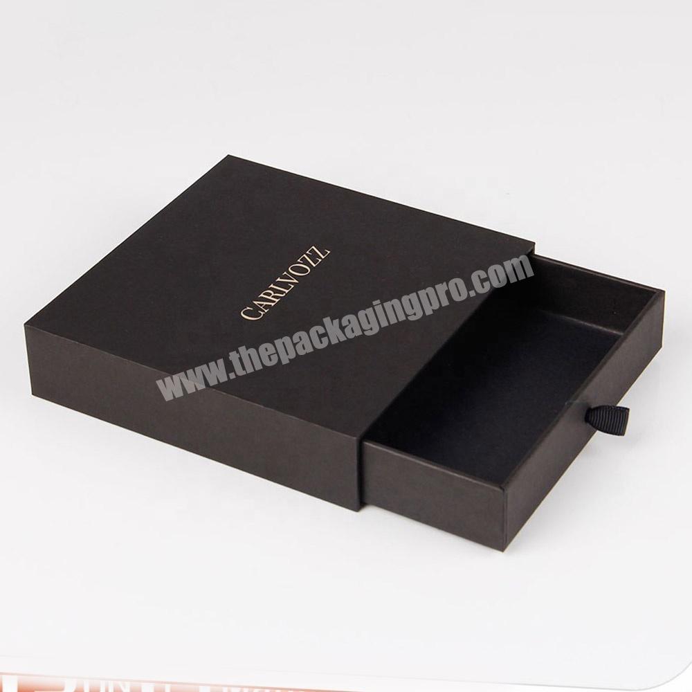 print text and logo rigid cardboard box cufflink packaging giftbox