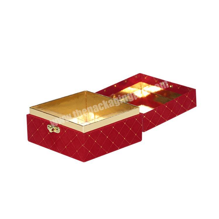 Red Box Gift Packaging with Lock