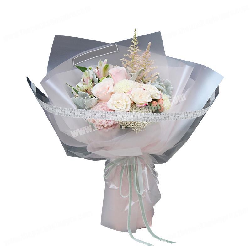 Shinewrap China Custom Gift Glitter Wrapping Paper Plastic Florist Bouquet Flower Paper