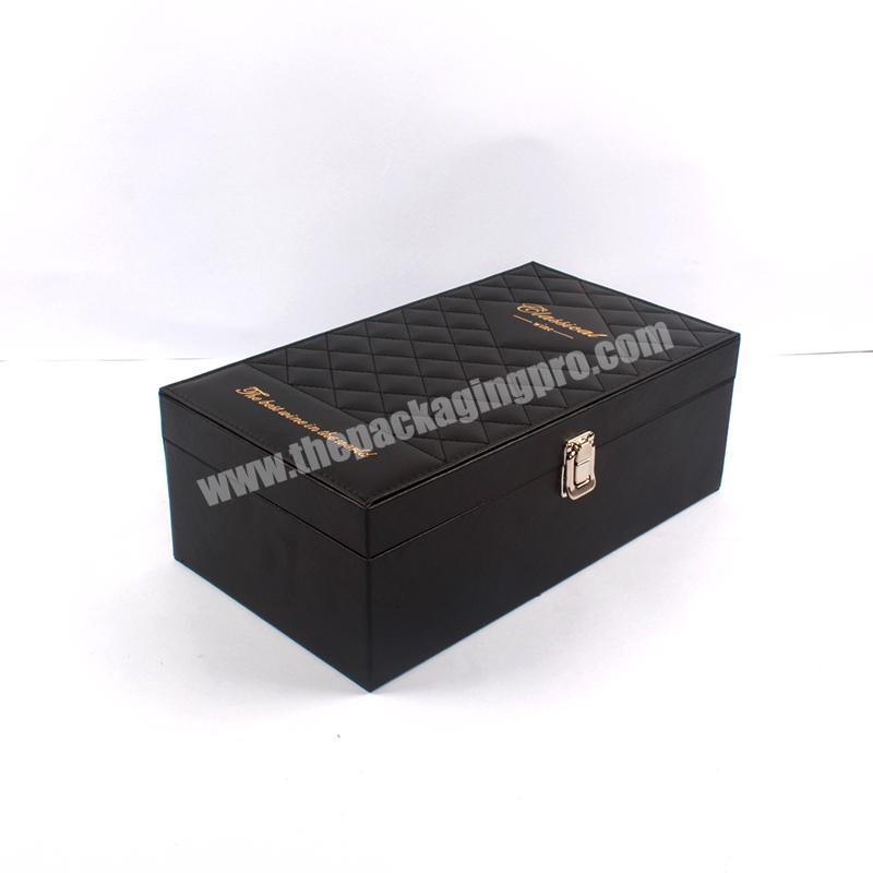 square wooden box for red wine