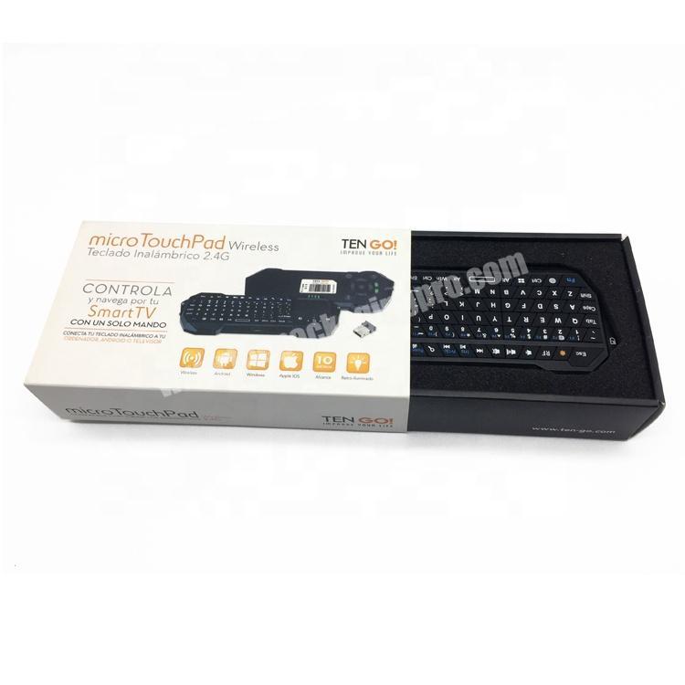 Wholesale custom printed keyboard  box packaging with insert card and foam