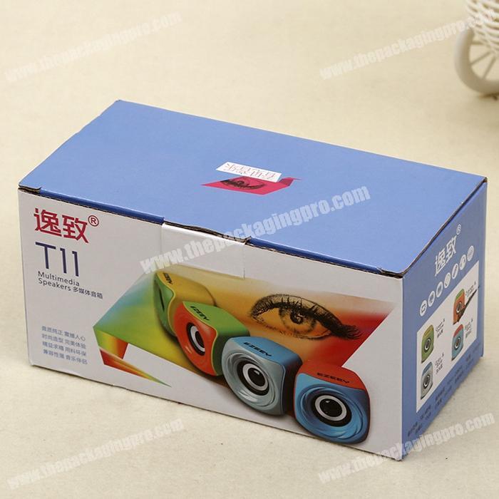 Wholesale Tab Lock Multimedia Speaker Paper Corrugated Packaging Boxes with Customized Logo Printing