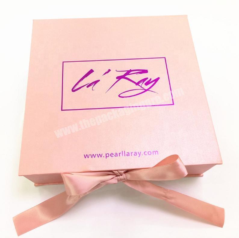 Yongjin Food Beverage Packaging Custom Flip Gift Box Paper Wig Box