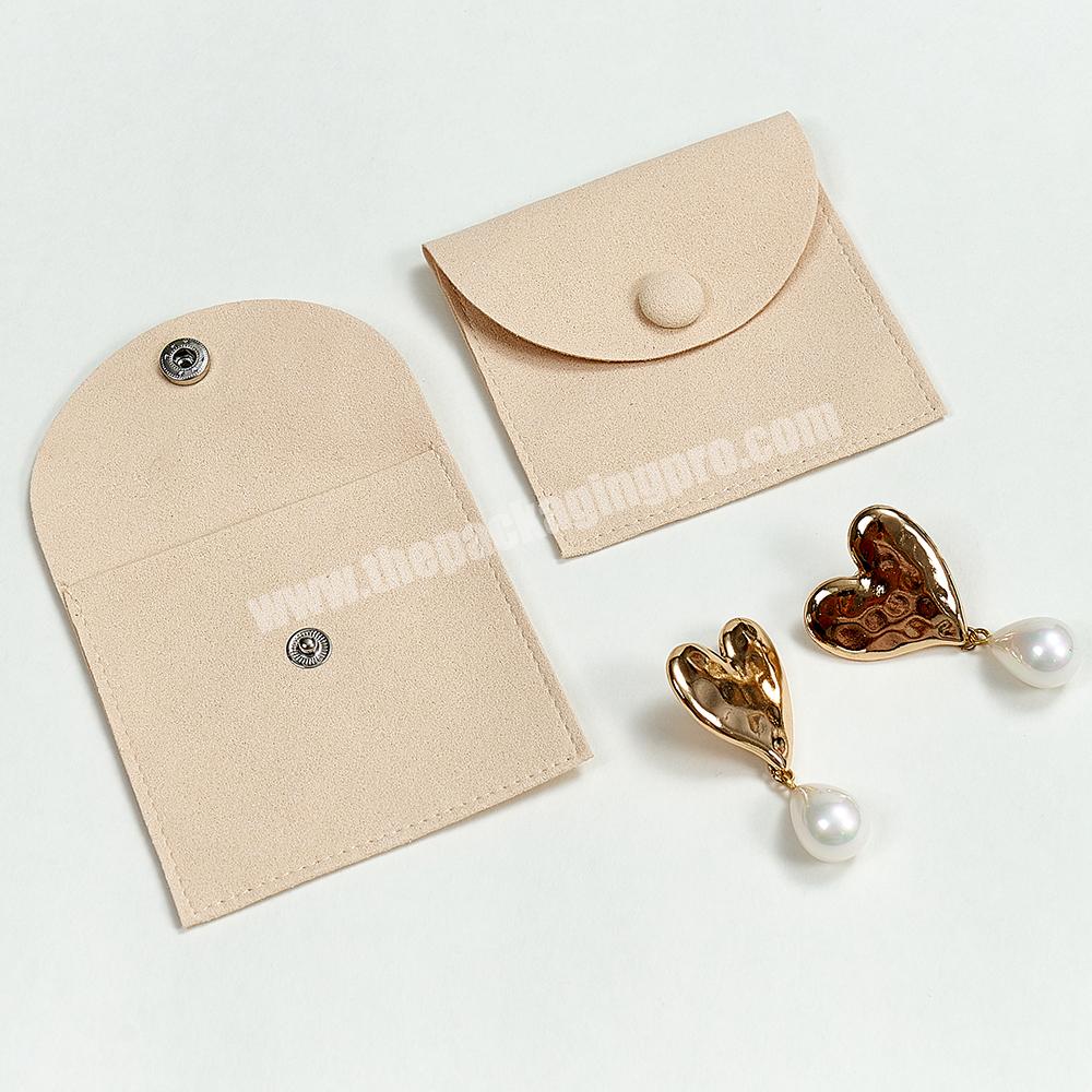 Custom Logo Luxury Jewelry Organizer Microfiber Travel Storage Jewelry Packaging Pouch Bag